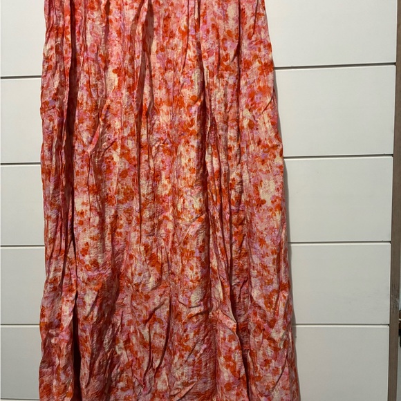 By Anthropologie Short-Sleeve Smocked Babydoll Midi Dress Size 1X - Picture 11 of 13